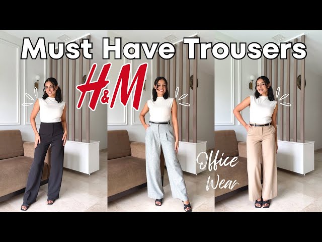 H&M Formal Trousers Every girl needs to have | 10 Office Wear Trousers | Dharti Singh