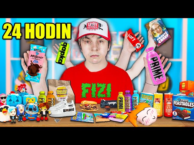 24 Hodin MUSÍM používat POUZE Youtuberské předměty ! (špatný nápad)