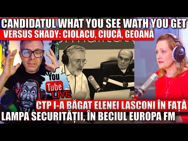 Europa FM, CTP și Striblea: Execuție securistă. Lasconi: What you see what you get / Special LIVE