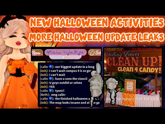 New Halloween Activities Are Coming New Halloween Update Part 2 Leaks Royale High