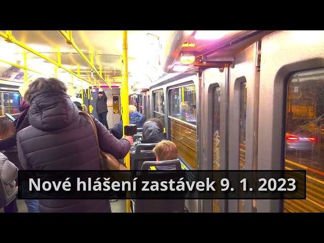 Nové hlášení zastávek v pražských tramvajích není pořádně slyšet, 9. 1. 2023