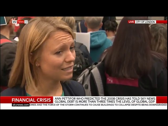 10 Years On from the financial crisis - Rachel Oliver (Positive Money), Sky News 15/09/2018