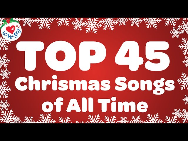 Top 45 Christmas Songs with Lyrics 🎅 Best Christmas Music Playlist 2025