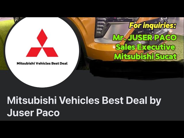 EjAutotruck Ph Live Stream - 2024 & 2025 Mitsubishi Vehicles - Philippines