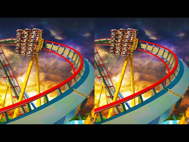 3D Roller Coasters Collection 998 VR Videos 3D SBS [Google Cardboard VR Experience] VR Box VRCoaster