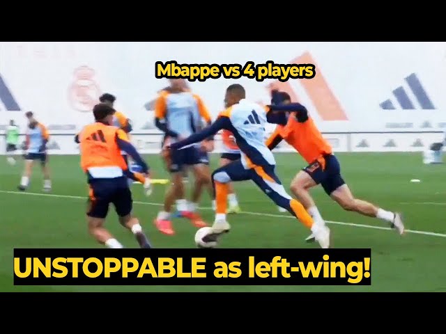 Madrid fans ask Ancelotti to play Mbappé as LEFT-WING after training footage goes VIRAL