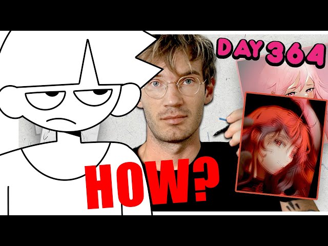 How PEWDIEPIE Got So Good at Art So Fast!