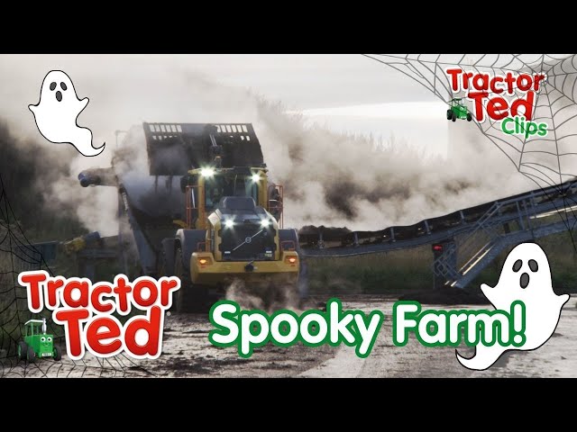 Scary Giant Machines On The Spooky Farm! 👻 Tractor Ted's Halloween Farm