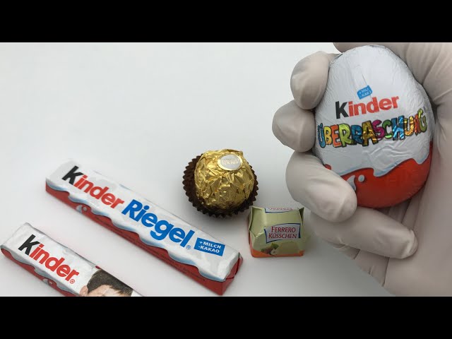 Crushing Crunchy ASMR Kinder Chocolate, Kinder Riegel, Ferrero Rocher, Surprise Egg and More ASMR