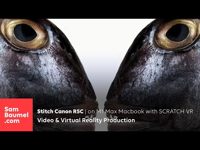 Stitch Canon R5C VR180 Video with M1 Max Macbook using SCRATCH VR