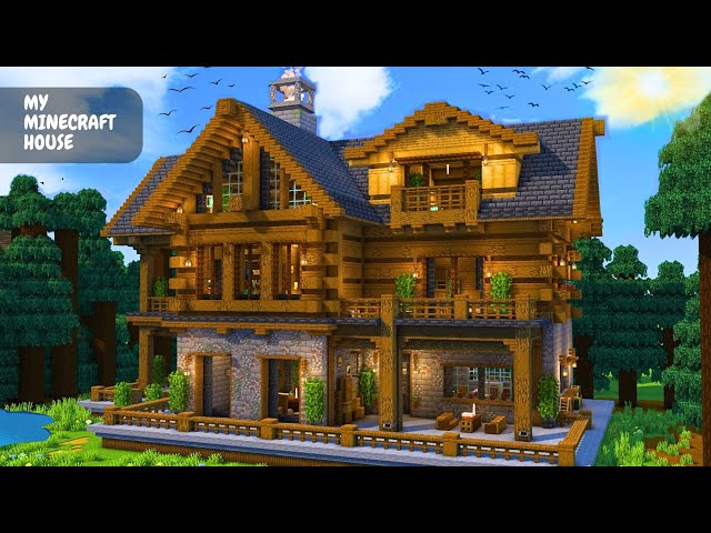 Minecraft: How to Build a Large Spruce Mansion (Easy to Build) | Tutorial