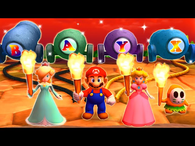 Mario Party The Top 100 Minigame - Rosalina Vs Daisy Vs Wario Vs Mario (Master Difficulty)