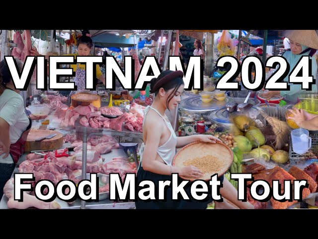 Best Vietnam Food Market Tour (District 3, Ho Chi Minh CIty) 🇻🇳 Fruit,meat,fish,seafood