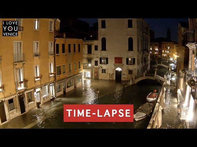 High Tide in Venice TimeLapse - 29 October 2018 - Venice in Motion