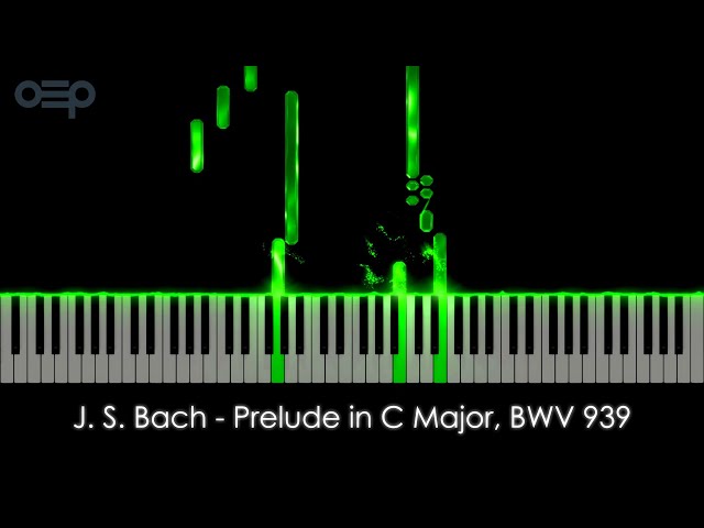 J. S. Bach - Prelude in C major, BWV 939 | Classical Piano Music