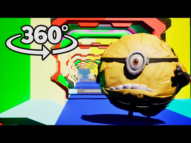 Mega Minions Jerry chase you 360° VR 4K