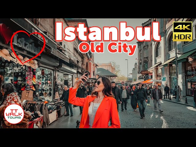 Istanbul Old City Walking Tour | 4K UHD HDR