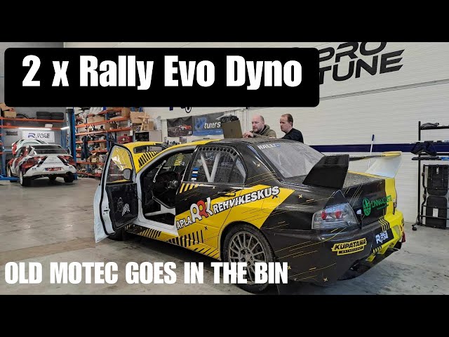 Old MOTEC HARDSHIP continues with RALLYCAR DYNO