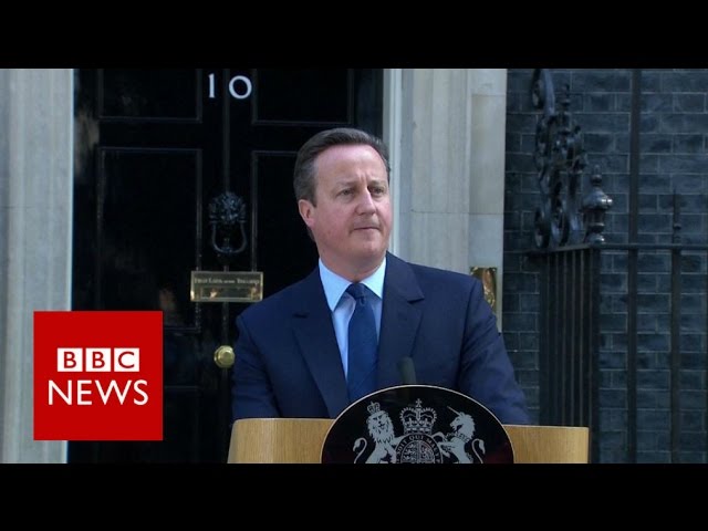 Brexit: David Cameron resigns as UK votes to leave - BBC News