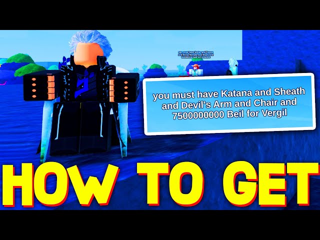 HOW TO GET VERGIL in ROCK FRUIT! ROBLOX