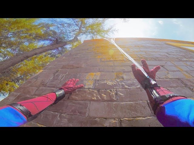 SPIDERMAN Fights Crime! - Real Life Parkour POV Chase!