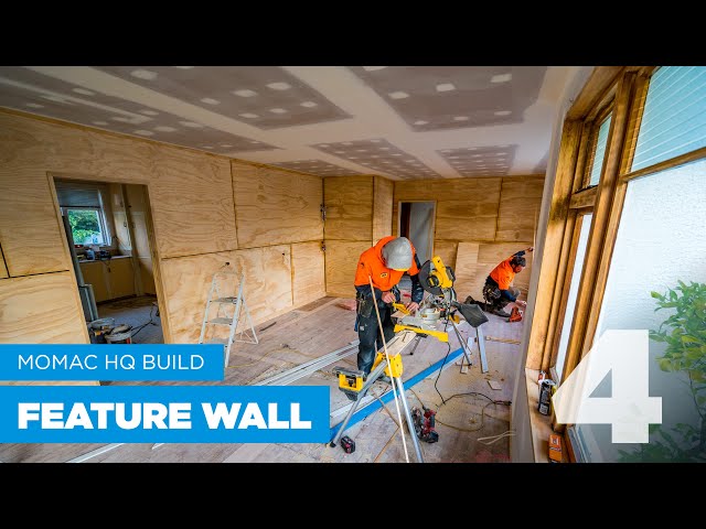 MoMac HQ build - Episode 4/6 (FEATURE WALL INSTALLED), Rangiora North Canterbury.