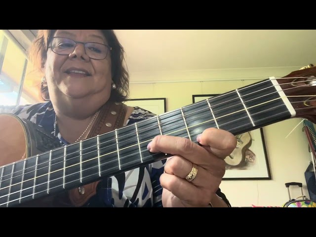 How Bizarre by OMC - acoustic intro sliding scale finger placement on fretboard