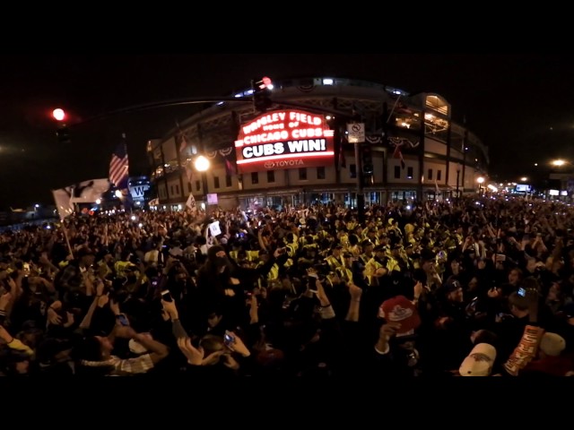 360 Degree View - Chicago Cubs win World Series - the Magic Moment