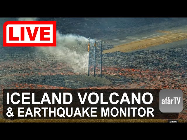 🔴 Live Now: 24/7 Iceland Volcanic Eruption Watch (Multi-cam)