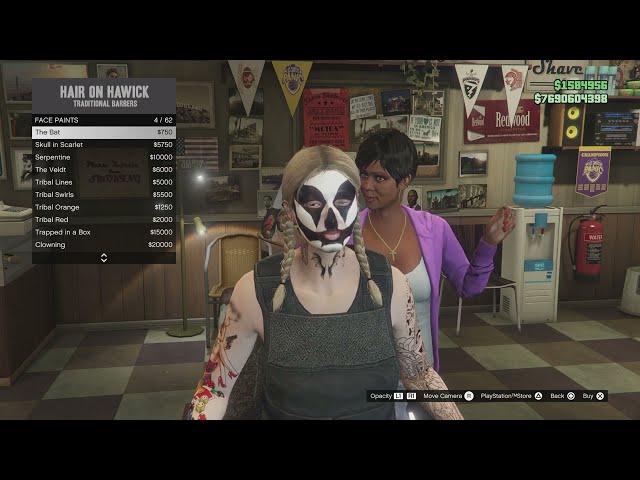 GTA 5 Online How to Get Halloween Face Paint!