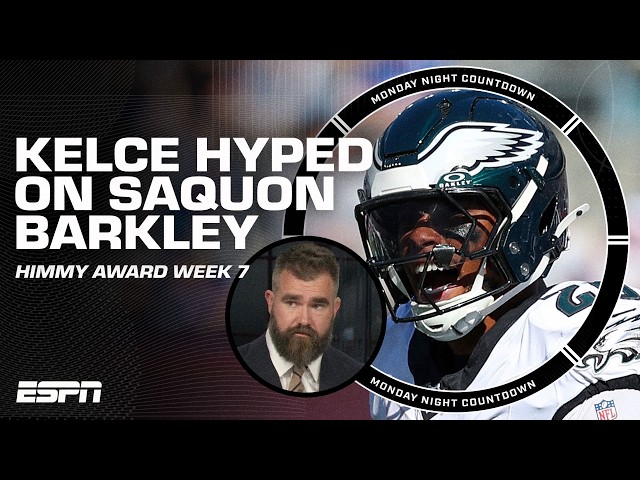 Jason Kelce wants to HAND-DELIVER Saquon Barkley's Himmy Award 🤣 🏆 | Monday Night Countdown