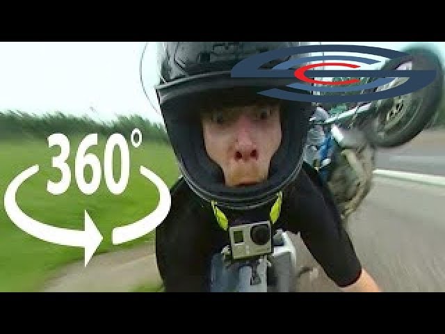 Motorcycle crash 360°