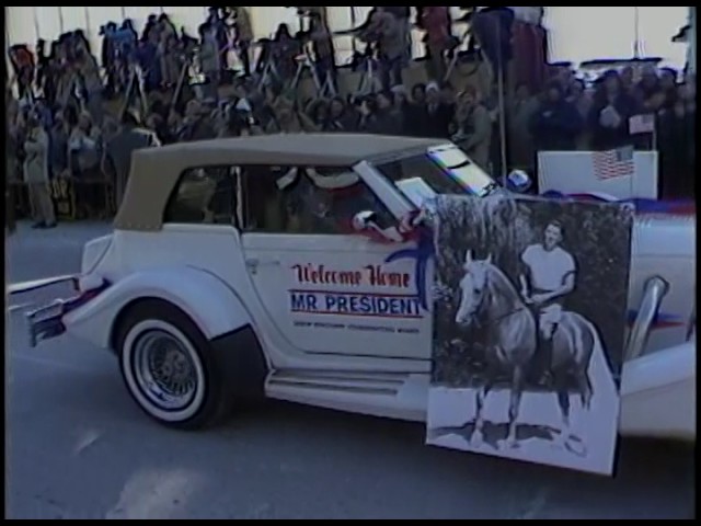 President Reagan’s Arrival during a Visit to Dixon, Illinois on February 6, 1984