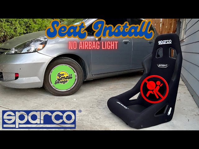 Sparco Sprint Seat install in my Honda Fit (No Airbag Light)