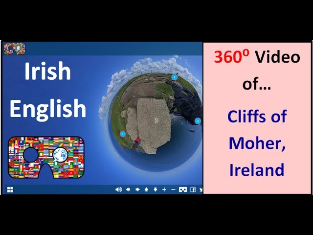 Learn Irish English in VR - Cliffs of Moher | LinguapracticaVR