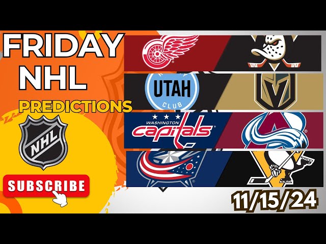 NHL Picks & Predictions Today 11/15/24 | NHL Picks Today 11/15/24 | Best NHL Bets