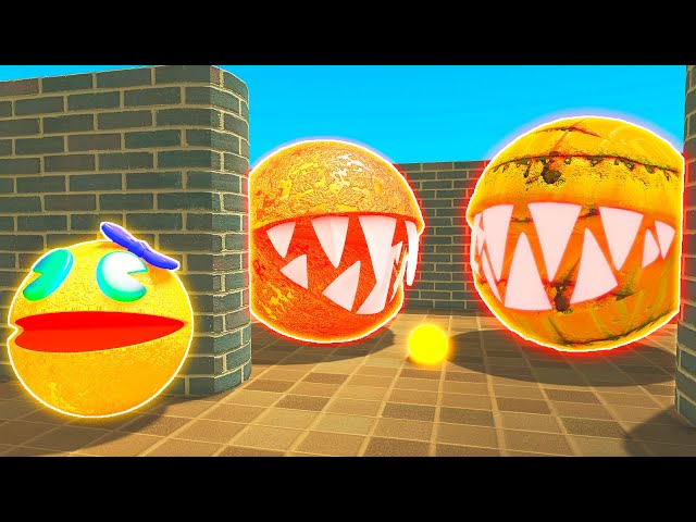 Pacman VS Monster Pacmans | 4K | Vatadot Animation