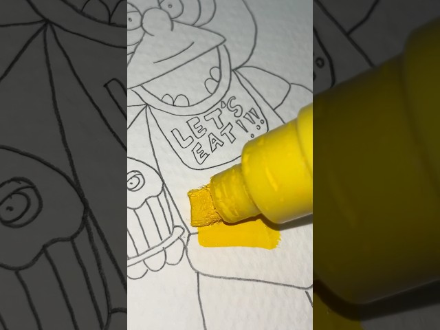 Drawing Chica | Five Nights at Freddy's #shorts