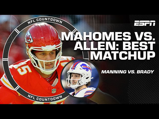 Patrick Mahomes vs. Josh Allen: BEST MATCHUP OF ALL 😤 + TRAVIS KELCE FILM STUDY 🎥  | NFL Countdown