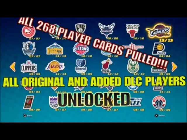 New***NBA Playgrounds All 268 PLAYER CARDS PULLED!! (Including all added DLC PLAYERS)