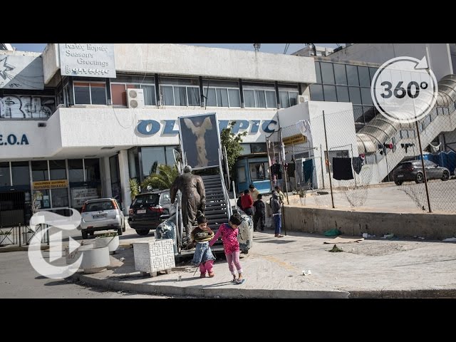 Inside An Abandoned Airport In Greece, A Refugee Camp | The Daily 360 | The New York Times