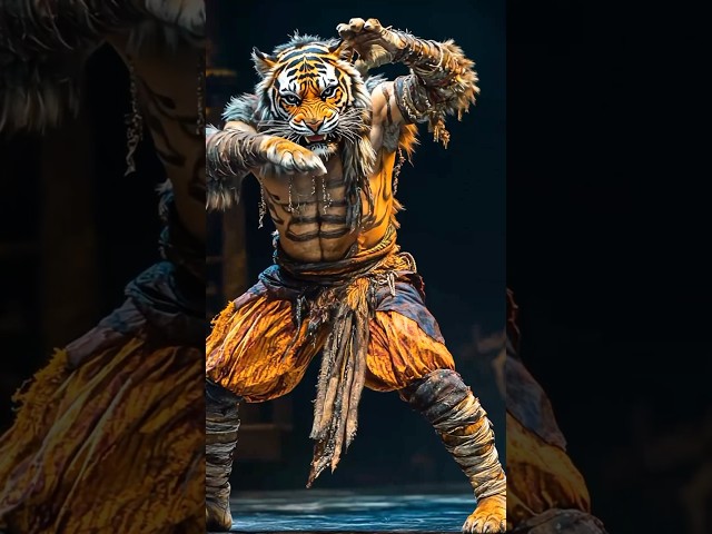 A Mesmerizing Transformation: Tiger to Human Hybrid Magic Show