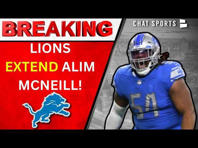 BREAKING: Lions Extend Alim McNeill To A 4 Year, 97$MM Deal!