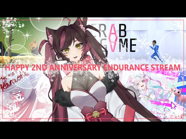 【2ND ANNIVERSARY】ENDURANCE STREAM! 💦  | VTuber Yumeko Ghost Cat