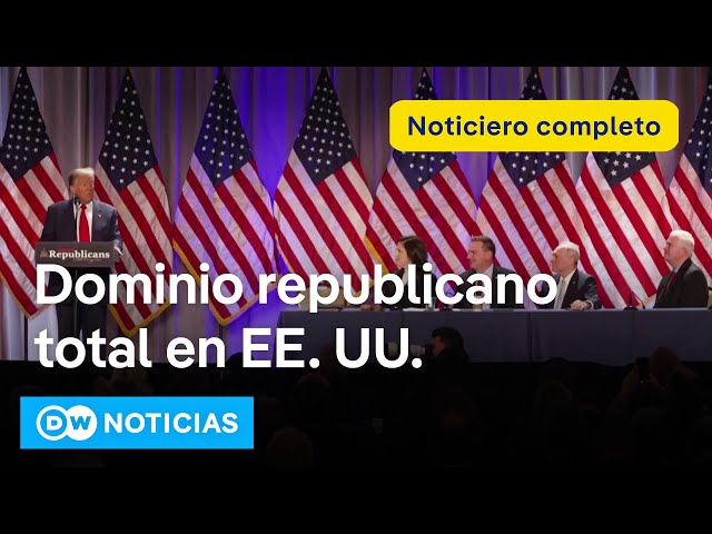 DW Noticias - 14 de noviembre: partido de Trump  obtiene mayoría en el Congreso [Noticiero completo]