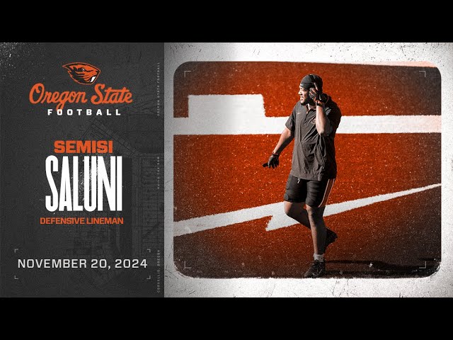 Oregon State Football Interview: Semisi Saluni (11/20/24)