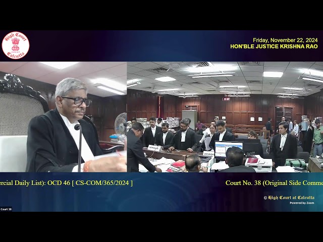 22 November 2024 | Court No. 38 | Live Streaming of the Court proceedings.