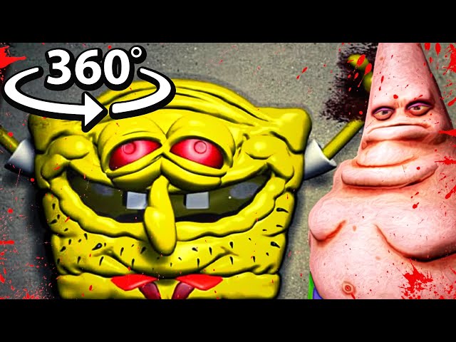 360° VR SpongeBob HORROR! Patrick is CRAZY! SEND HELP!