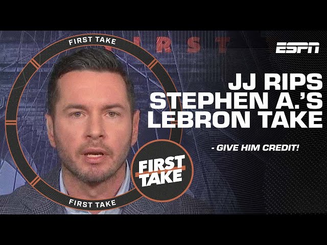 JJ Redick EDUCATES Stephen A. after his RIDICULOUS LeBron take: 'Give him credit!' | First Take