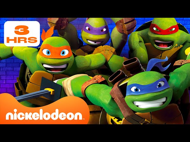 TMNT | MARATÓN DE 3 HORAS de los mejores momentos de HERMANOS de Leo, Mikey, Raph y Donnie 💙🧡❤️💜